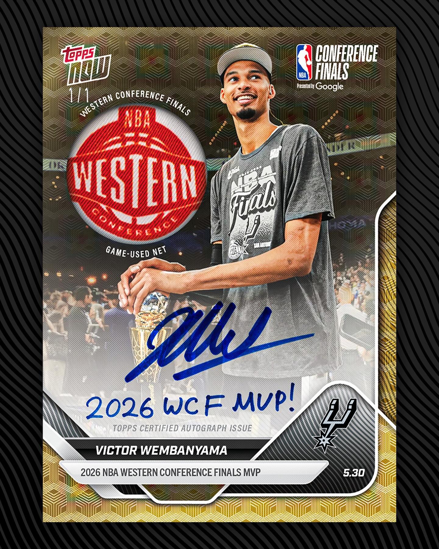 Victor Wembanyama 2025-26 NBA Western Conference Finals MVP Topps 