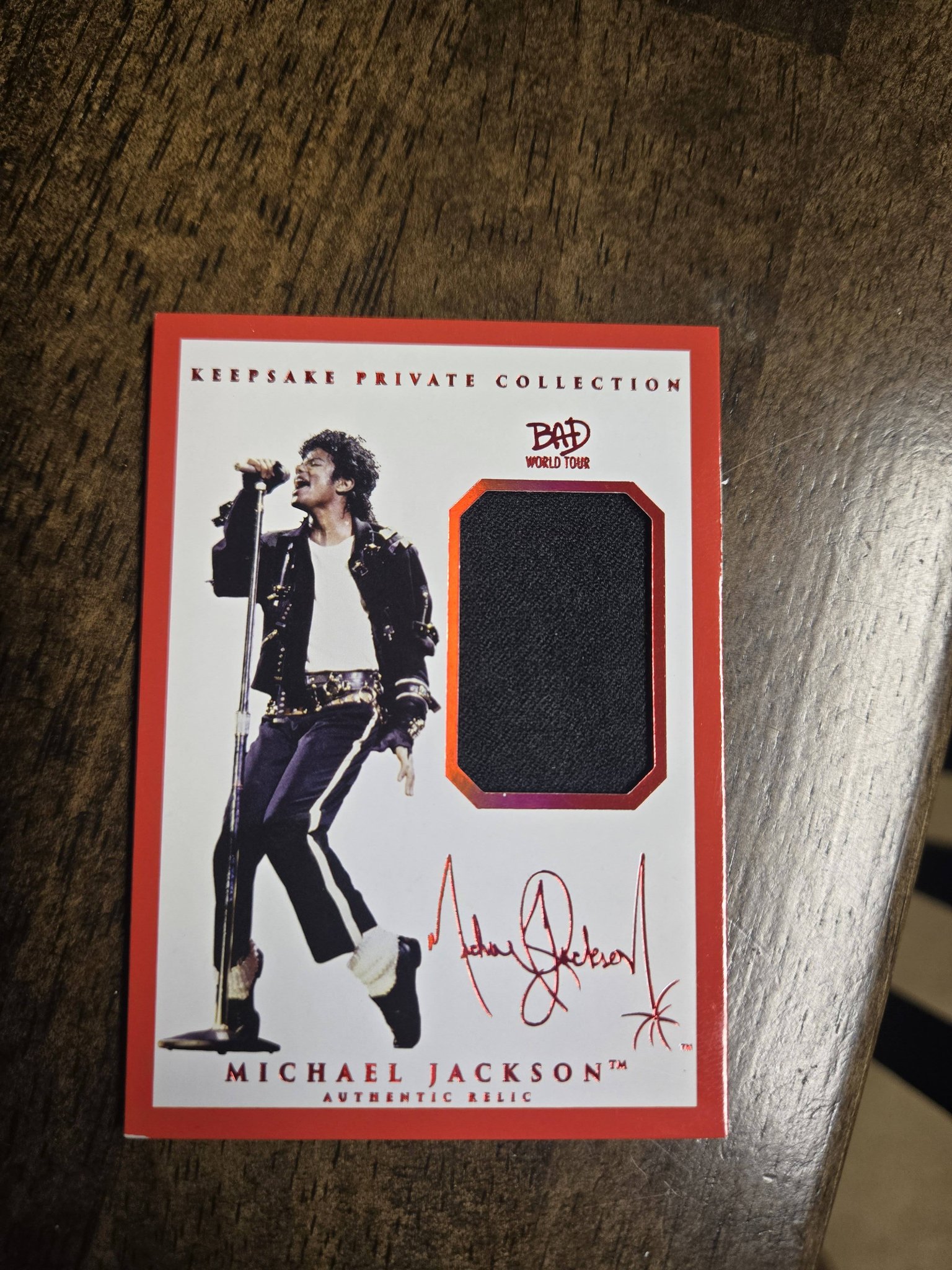 What is the value of a Michael Jackson Bad Tour worn glove relic