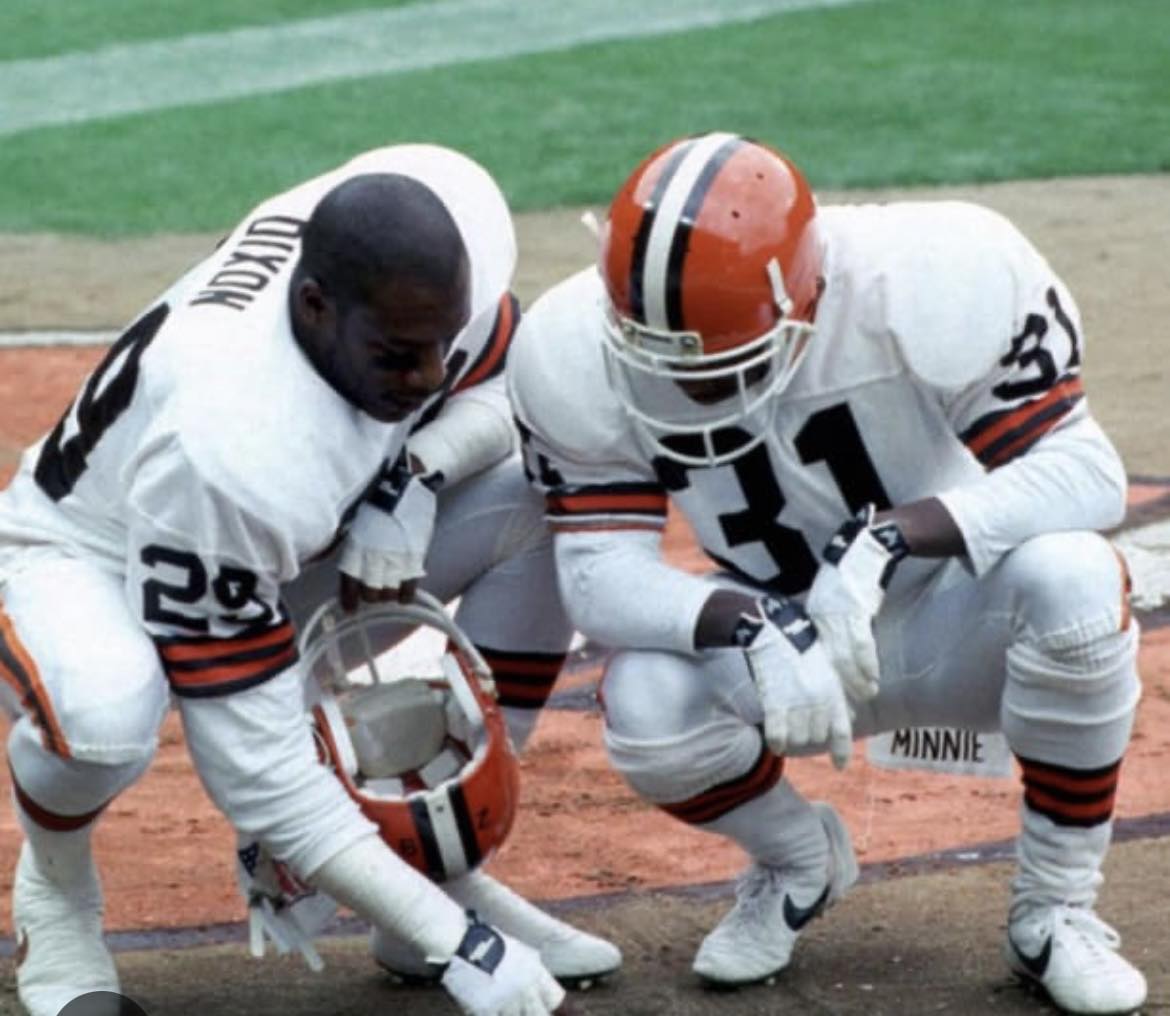 Browns' Hanford Dixon and Frank Minnifield in 1989 NFL Pro Bowl