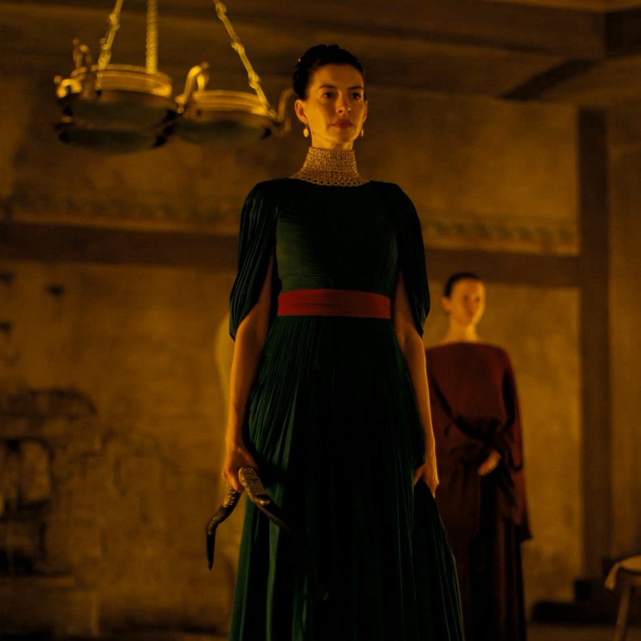 anne hathaway green dress New look at in Christopher Nolan's 'THE ODYSSEY' `22 (6XL)