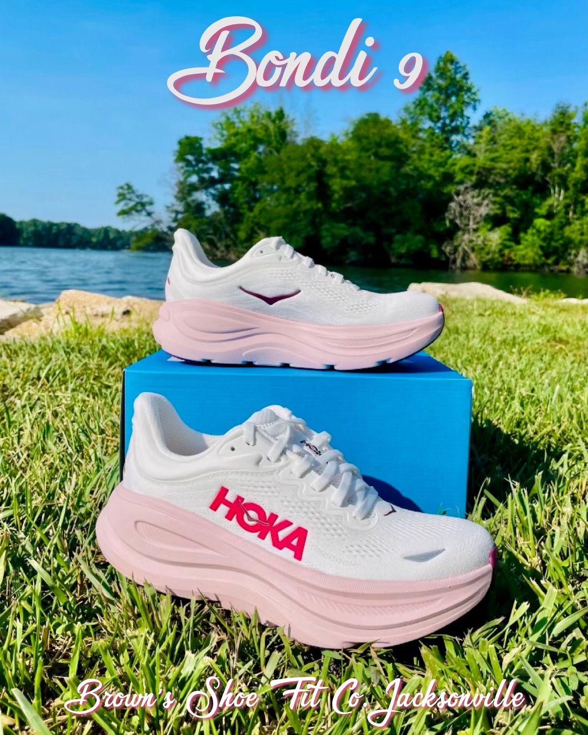 Introducing the lovely Bondi 9 in White/ Pink Opal 🤍💖 Pleasantly