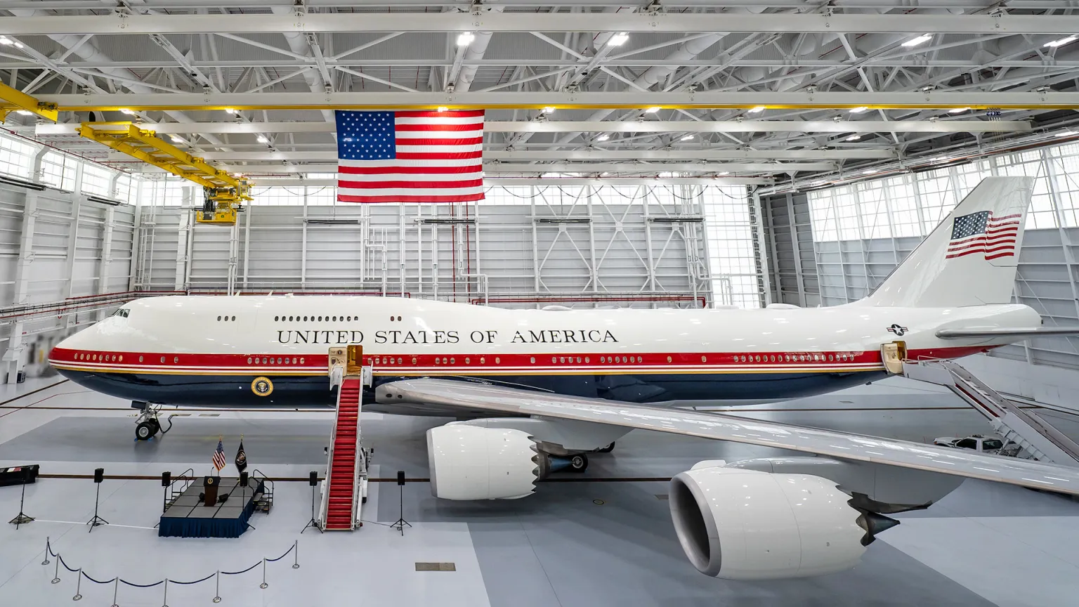 The U.S. Air Force said it delivered its new VC-25B Bridge