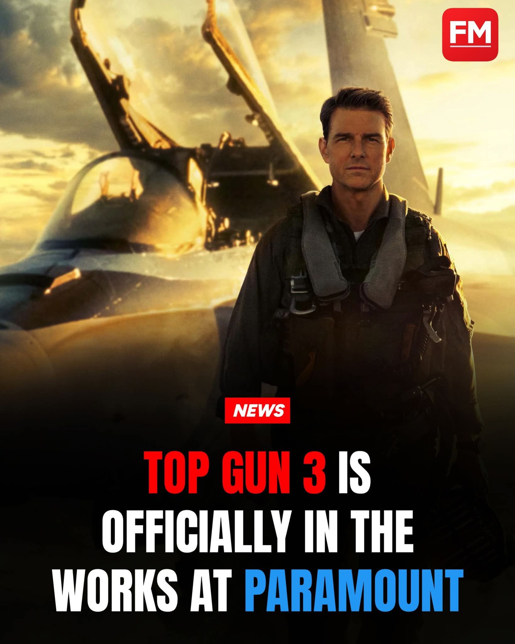 Paramount announced on Thursday that “Top Gun 3” is officially in
