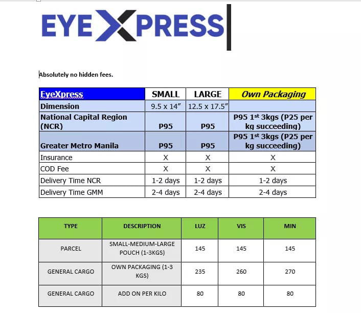 EyeXpress - EyeXpress offers a delivery service at its... | Facebook