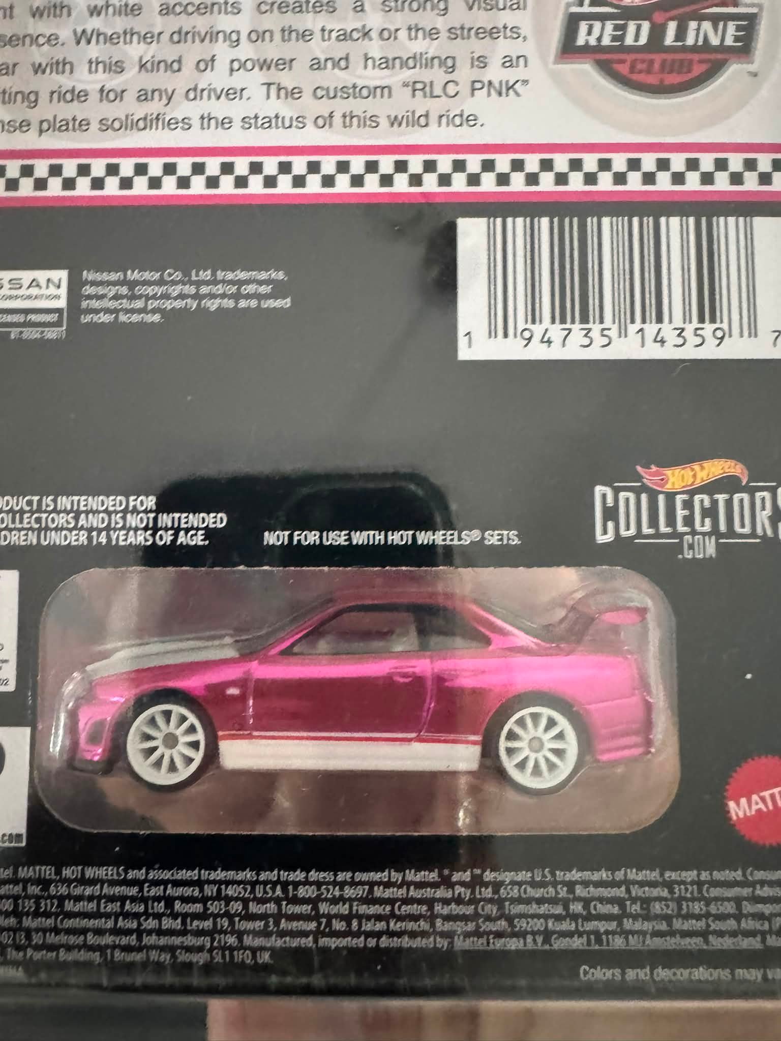 Hot Wheels pink Nissan Skyline R34 trade offer