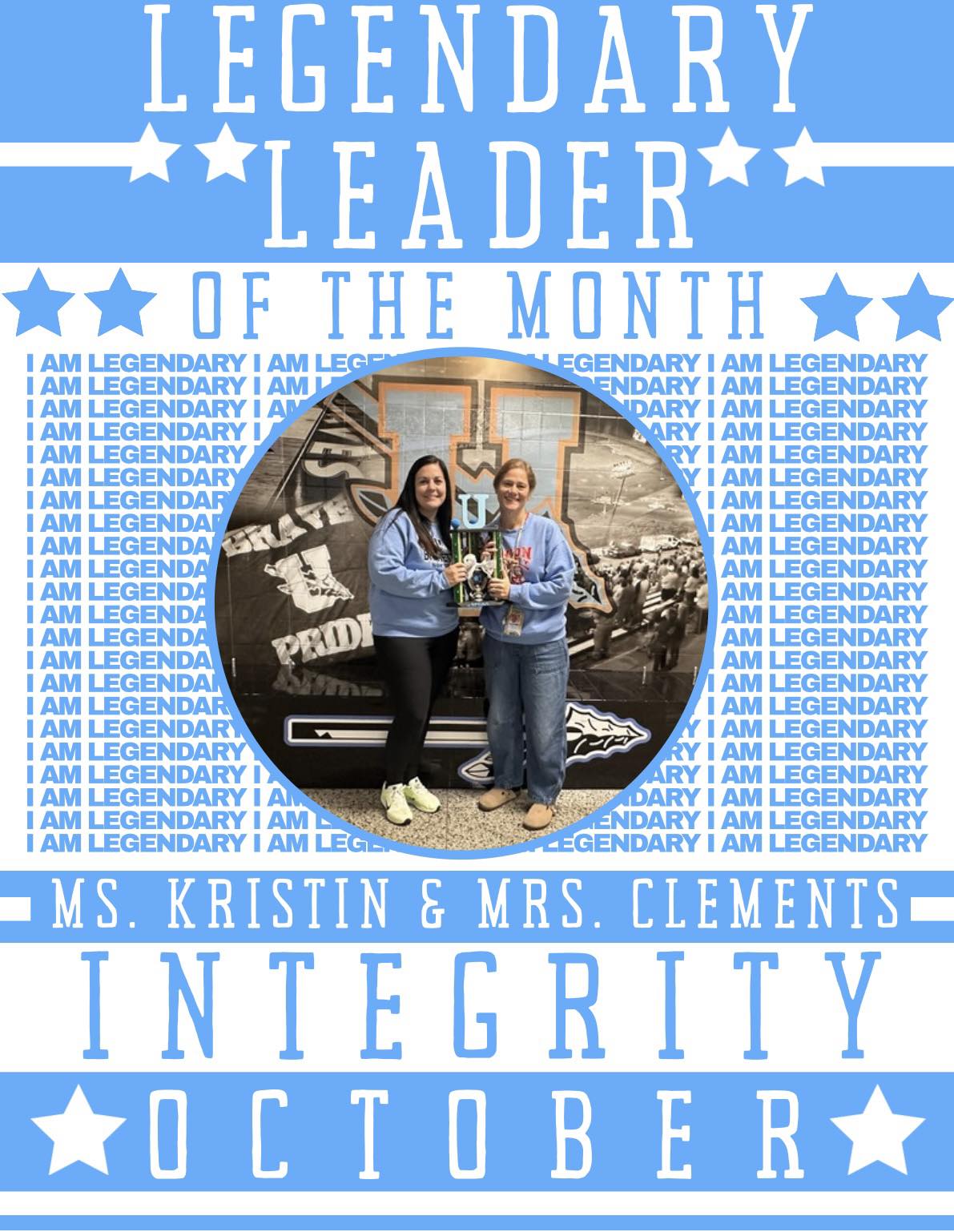 Union - Congratulations to our LEGENDARY Staff Leaders of the Month, Ms ...