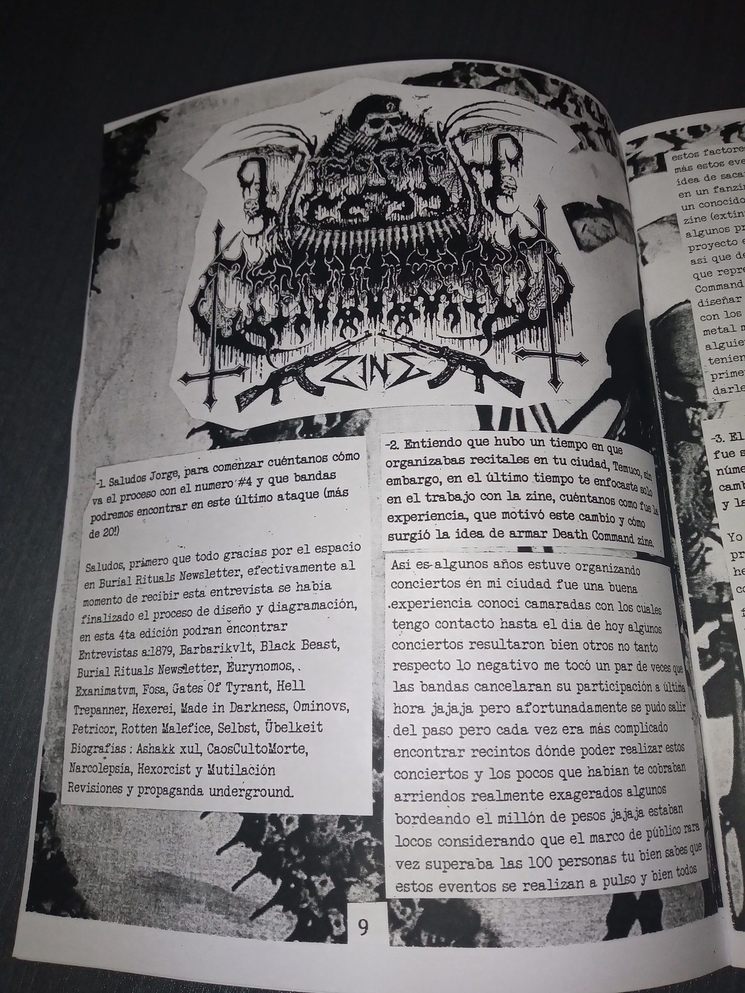 Entrevista a Death Command Zine... - Death Command zine