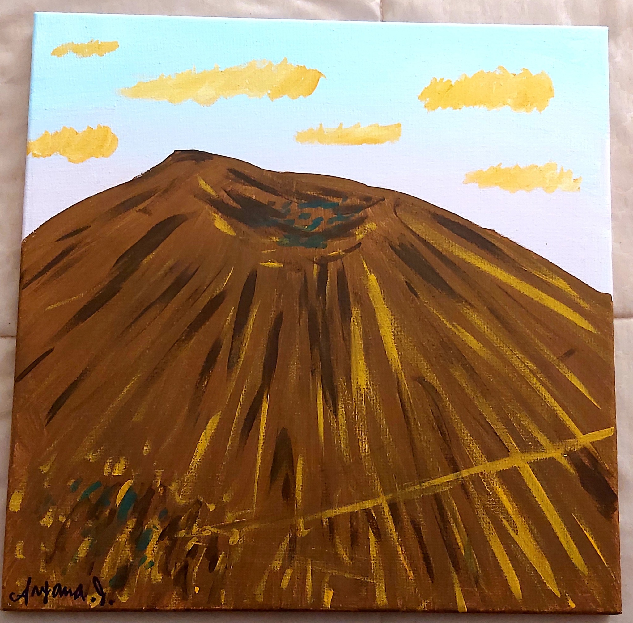 Mount Vesuvius in Italy Painting