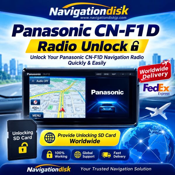 Panasonic CN-F1XVD Map SD Card For Navigation Errors