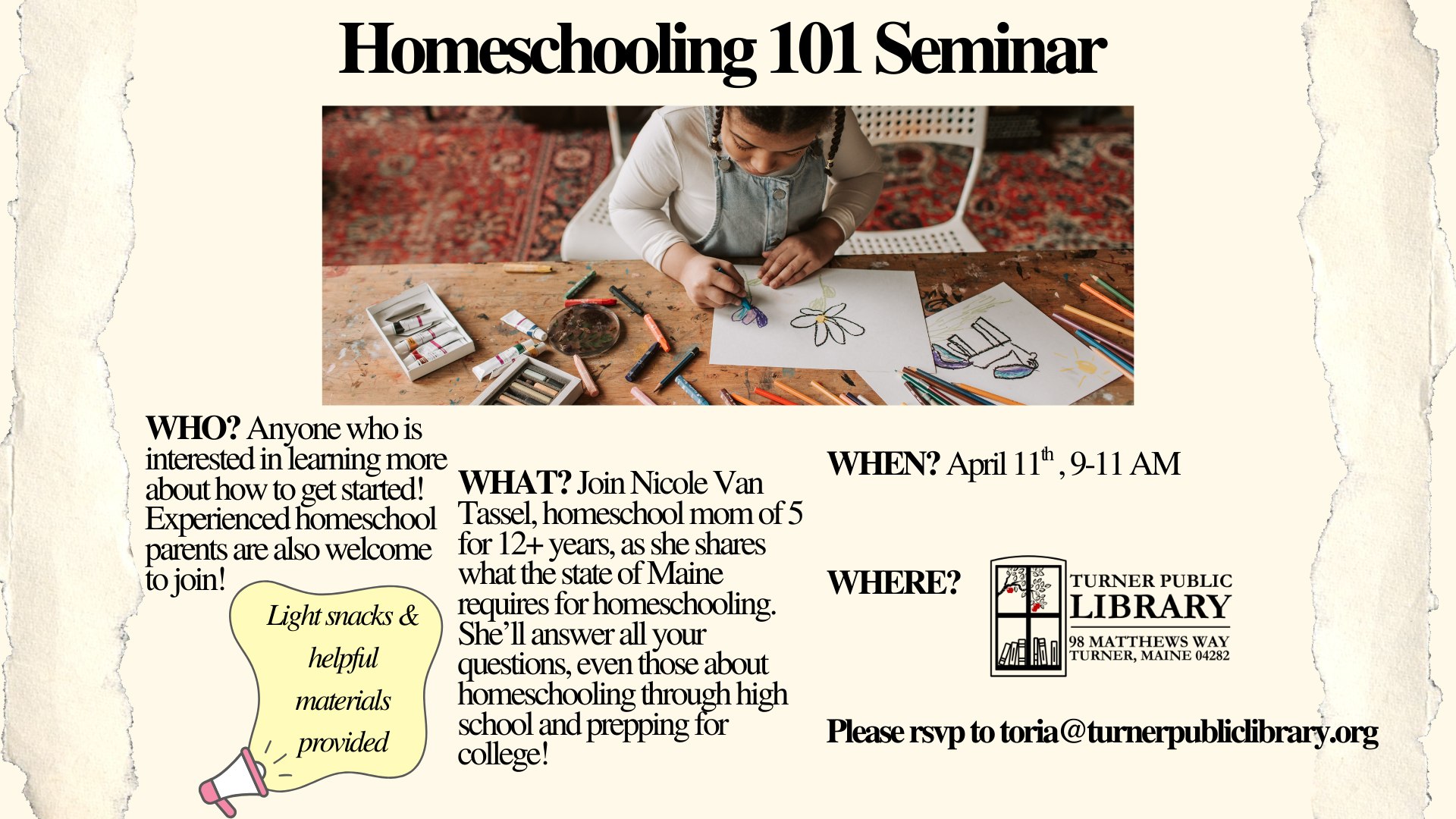 Homeschooling 101 Seminar