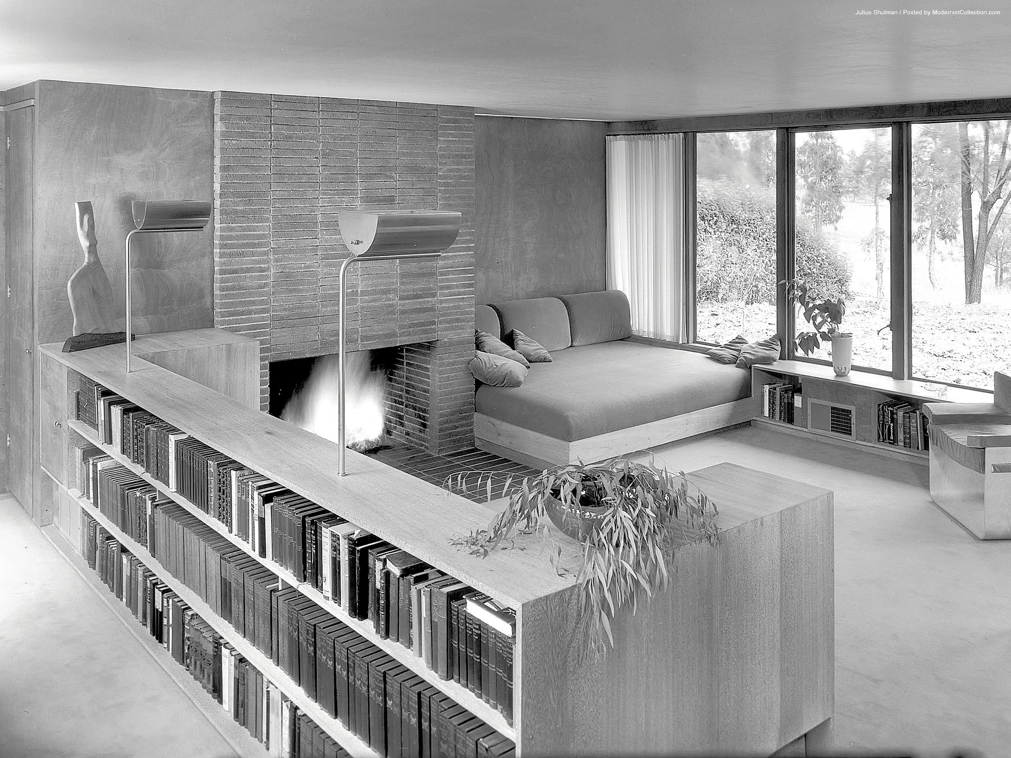 The Modernist - In this 1940s-era Los Angeles house, a built-in ...