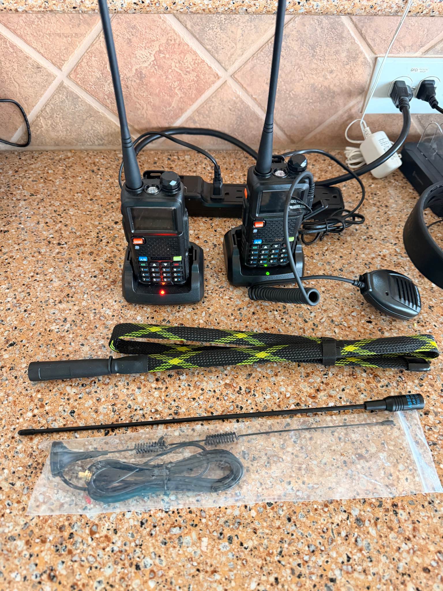 Multi channel radios with chargers and extra long antennas with ...