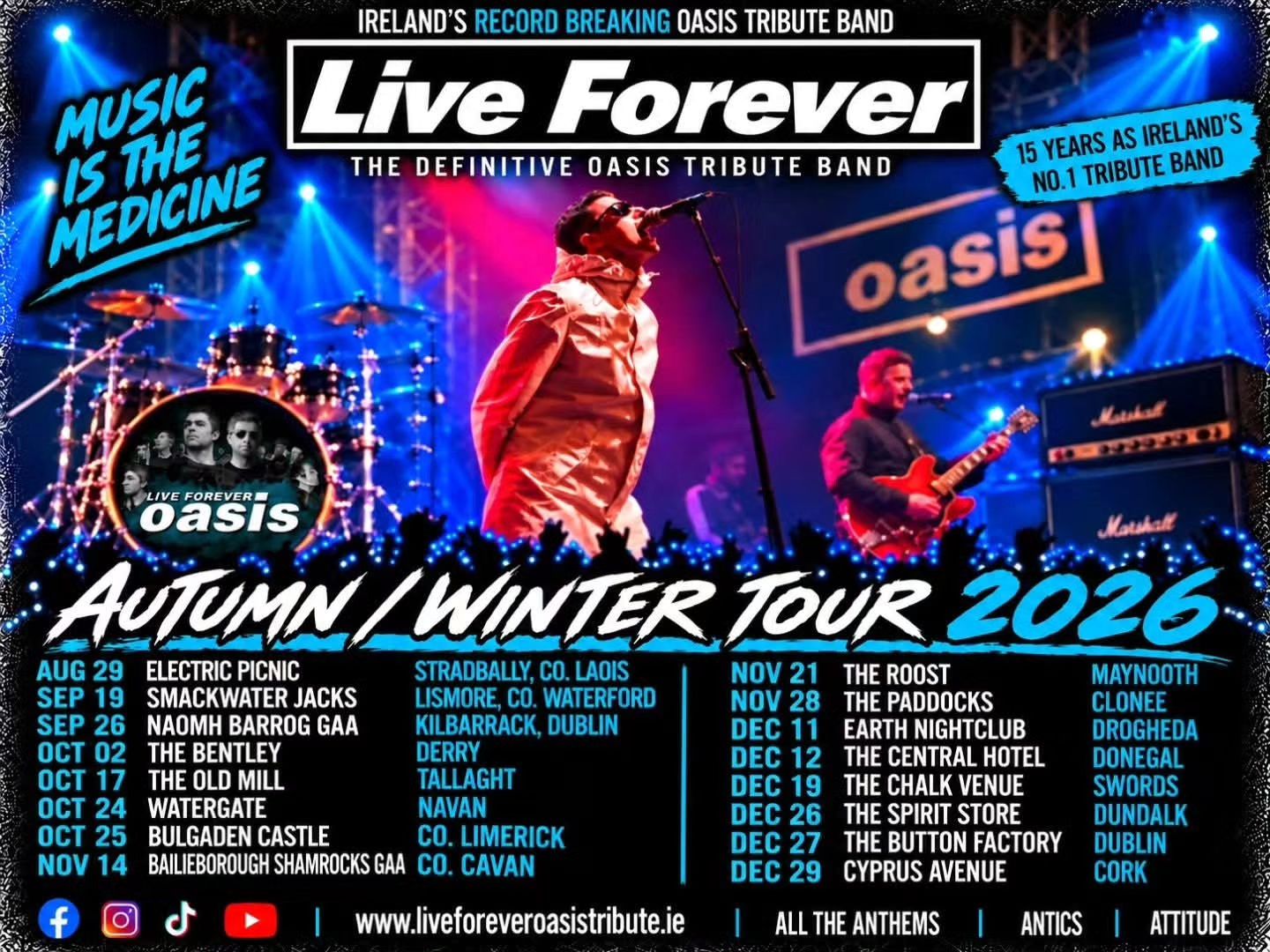 Live Forever Oasis - Live Forever Oasis Tribute Band