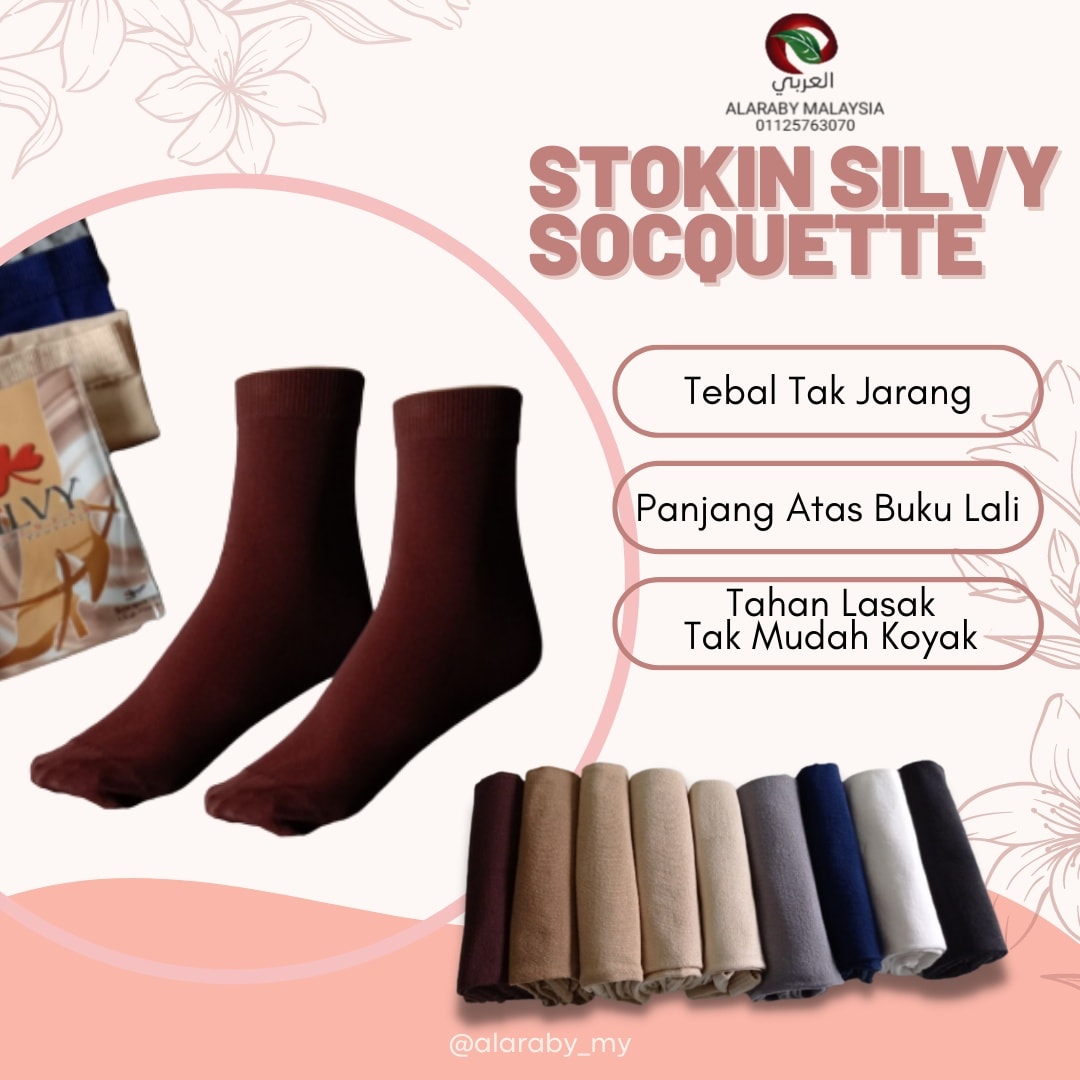 Pembekal - Hot Selling Item! 🔥 Stokin Silvy Opaque Socquette. Stokin ...