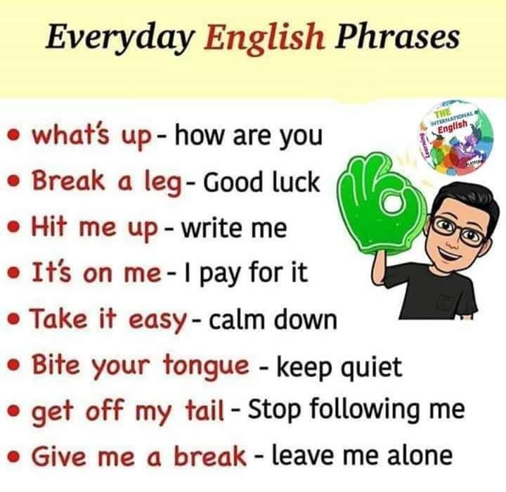 Common everyday English phrases to learn