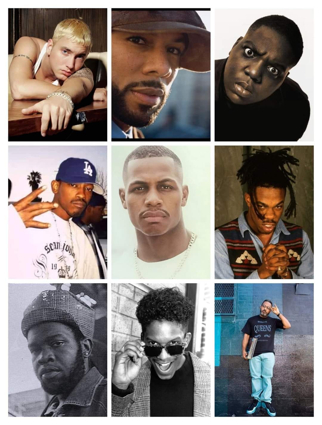 Who are the favorite hip hop artists born in 1972?