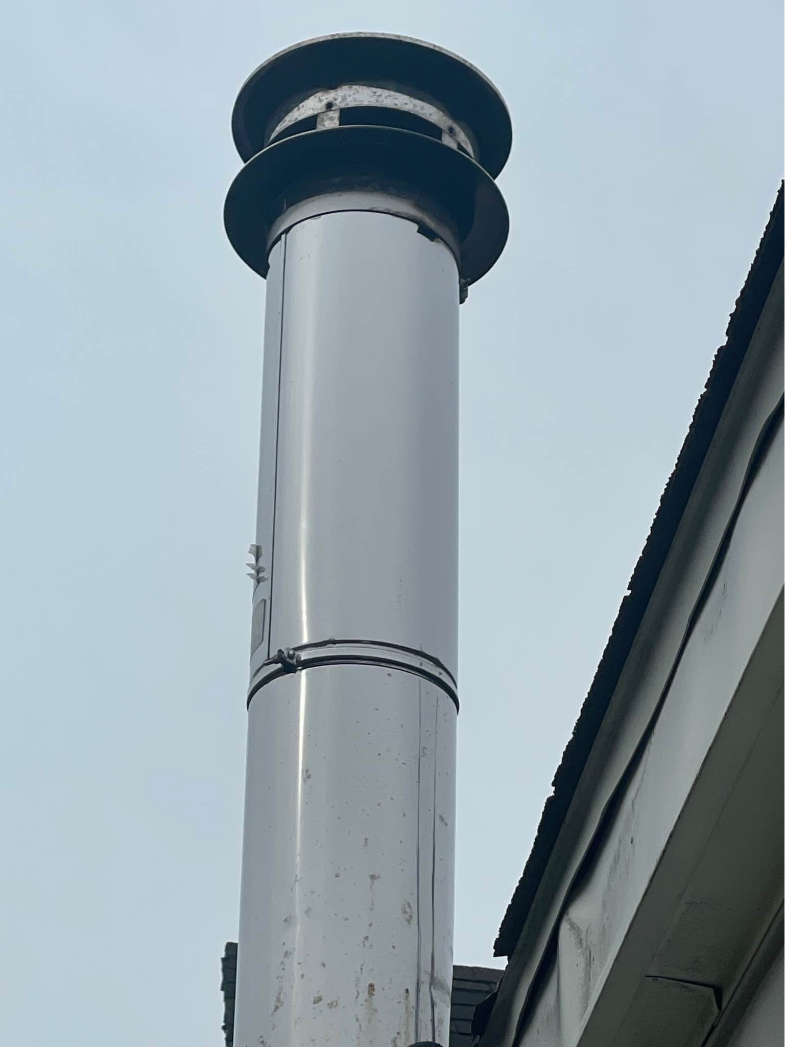 8” triple wall, stainless steel chimney pipe - Fire Pits &amp; Chimineas ...