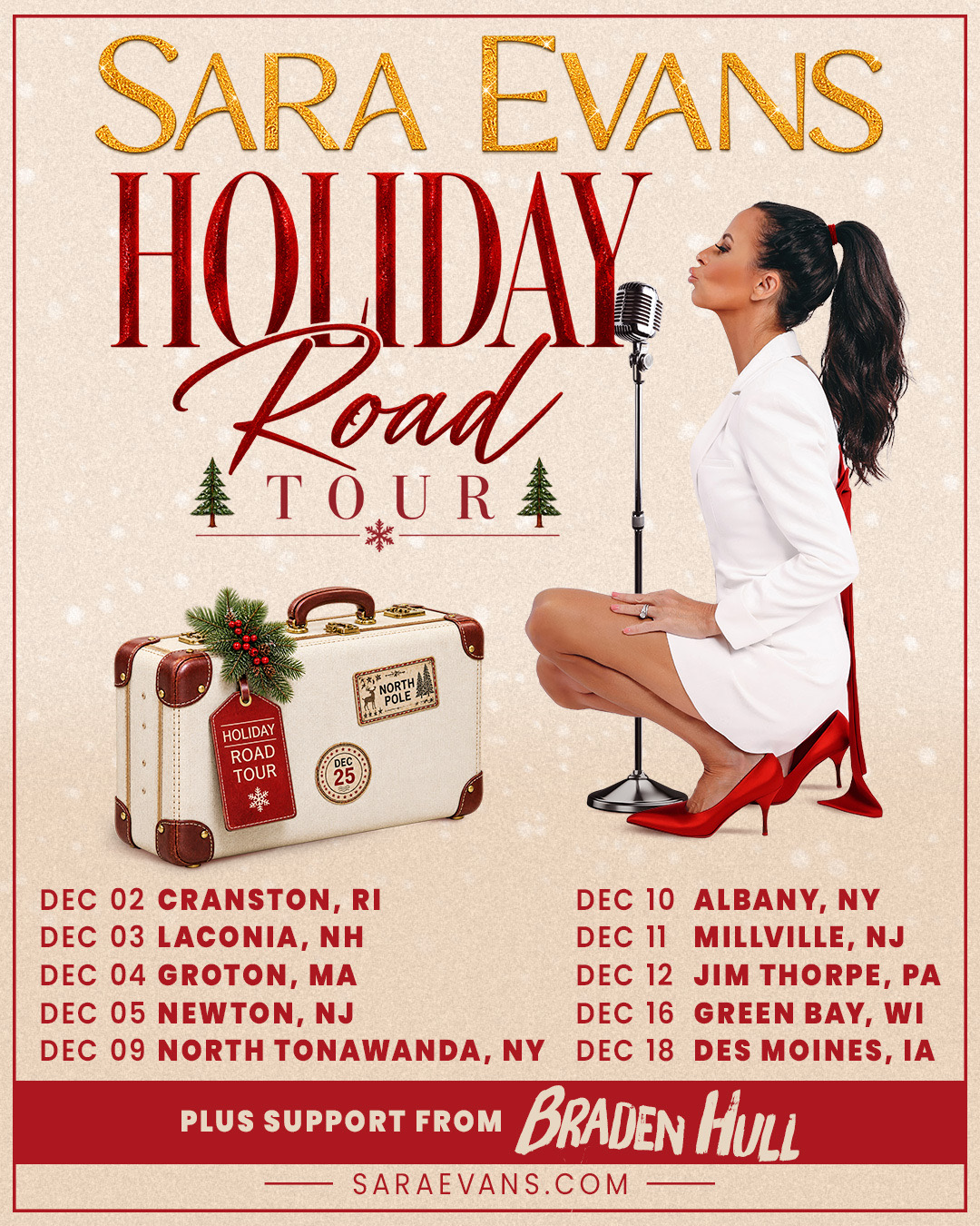 I am hitting the road again this holiday season to bring the cheer