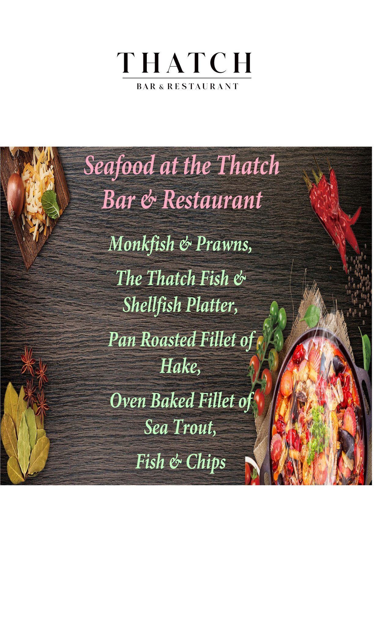 Our fantastic offer of 20% off... - Thatch Bar & Restaurant