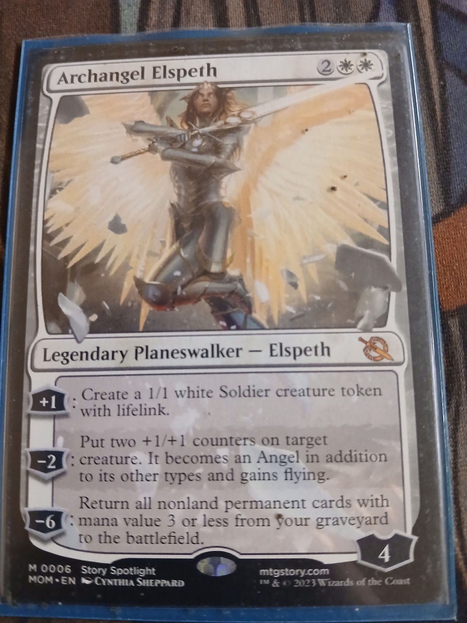 mtg elspeth cards Magic: The Gathering Elspeth, Undaunted Hero Planeswalker Deck | Theros Beyond Death Create two 1/1 white Human Soldier creature tokens Elspeth's Talent - Magic the