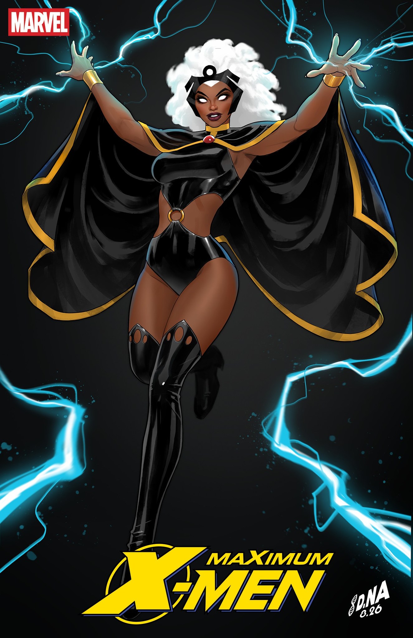 Maximum X-Men color block black cover by David Nakayama