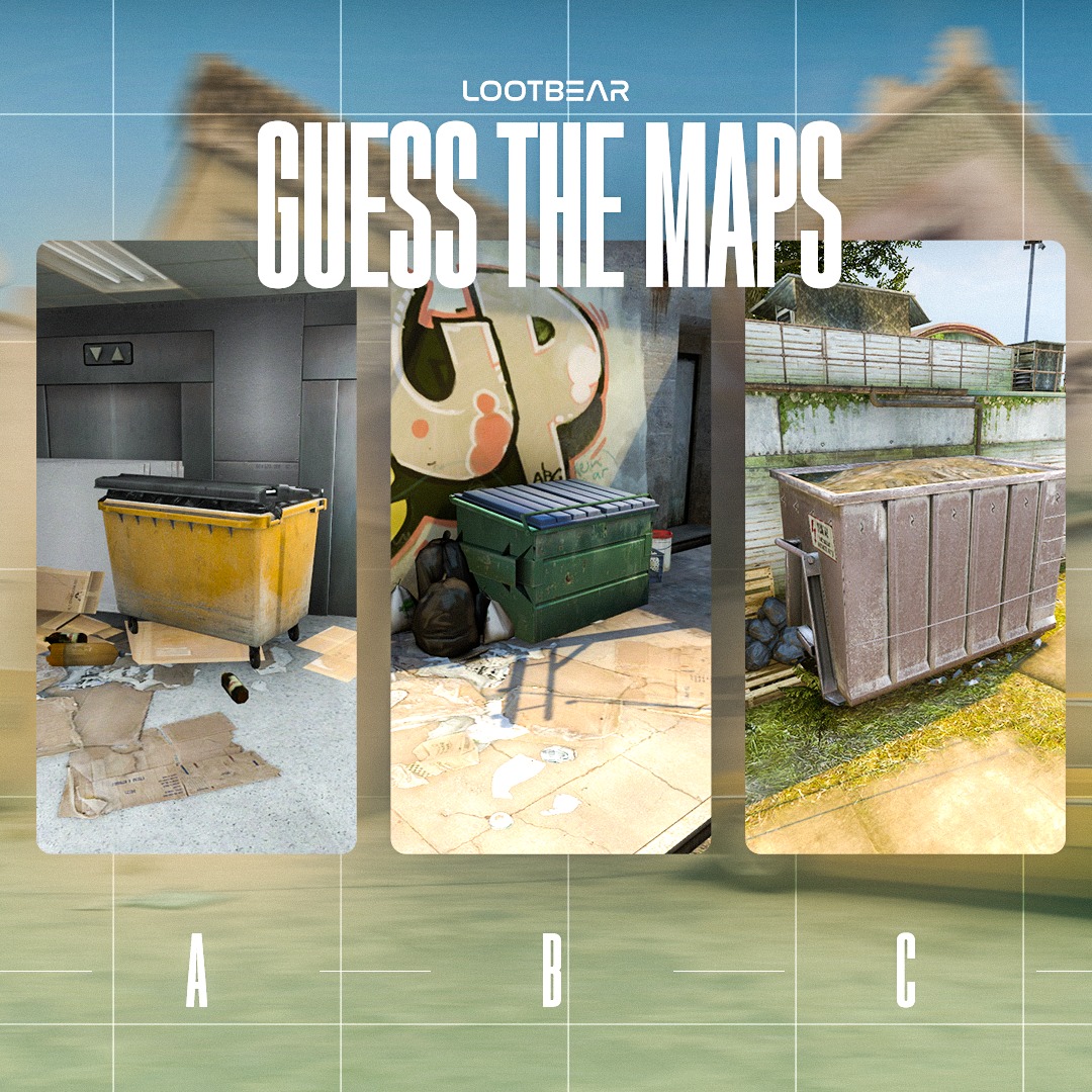 LootBear - Guess the trash maps, I MEAN the maps where the... | Facebook