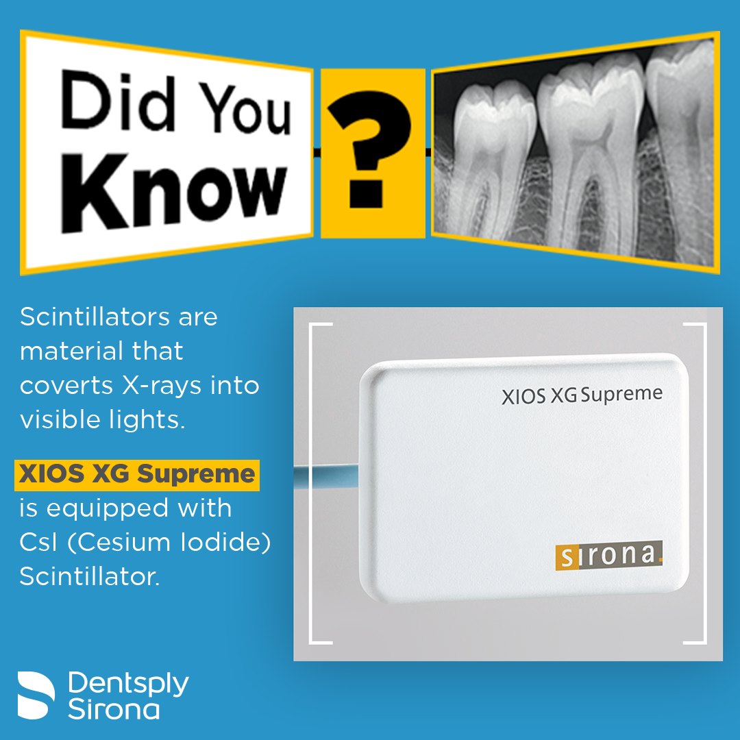 Dentsply Sirona - Did you know that the Xios XG Supreme sensor is ...
