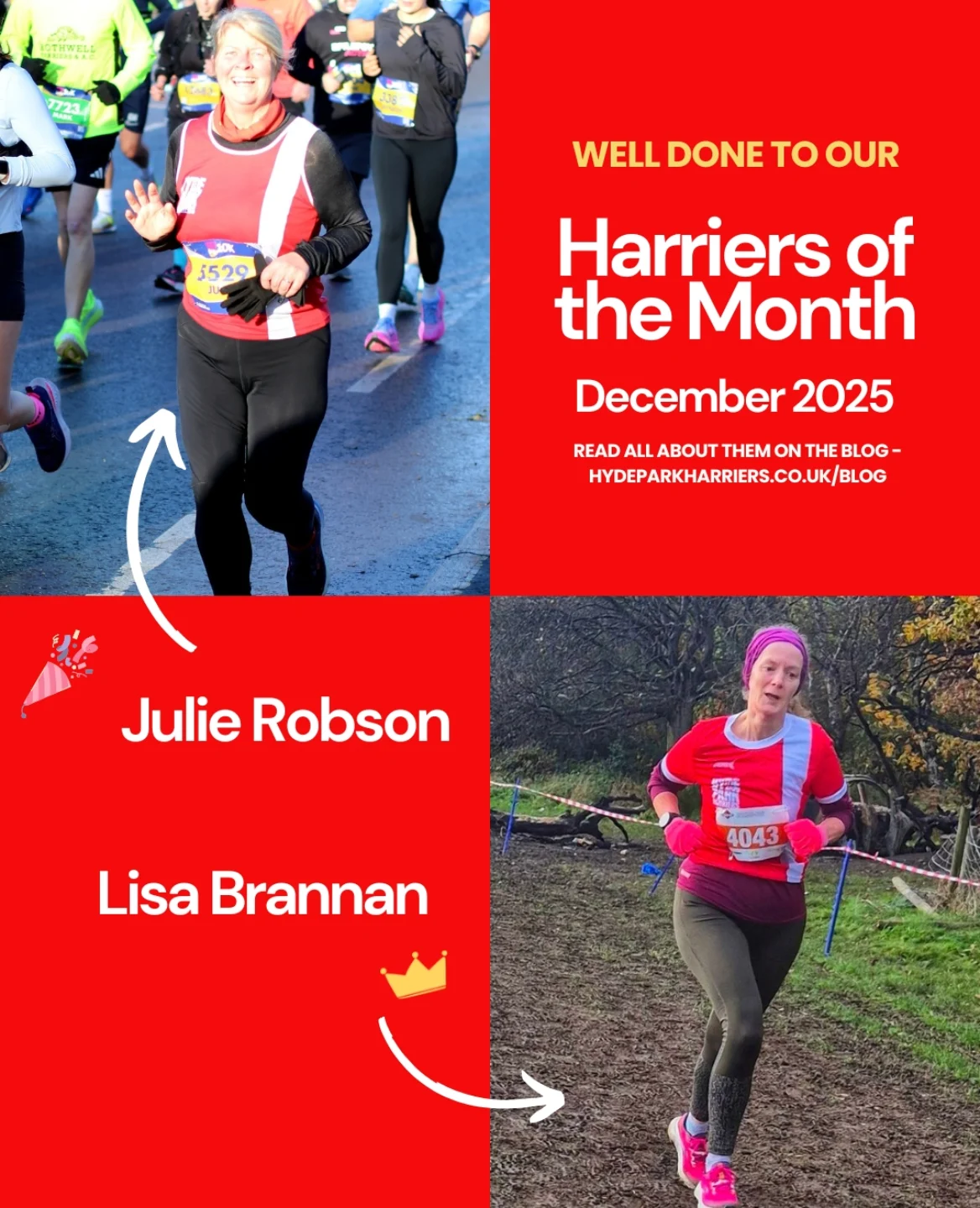 Hyde - Congratulations to our Harriers of the Month for December 2025 ...