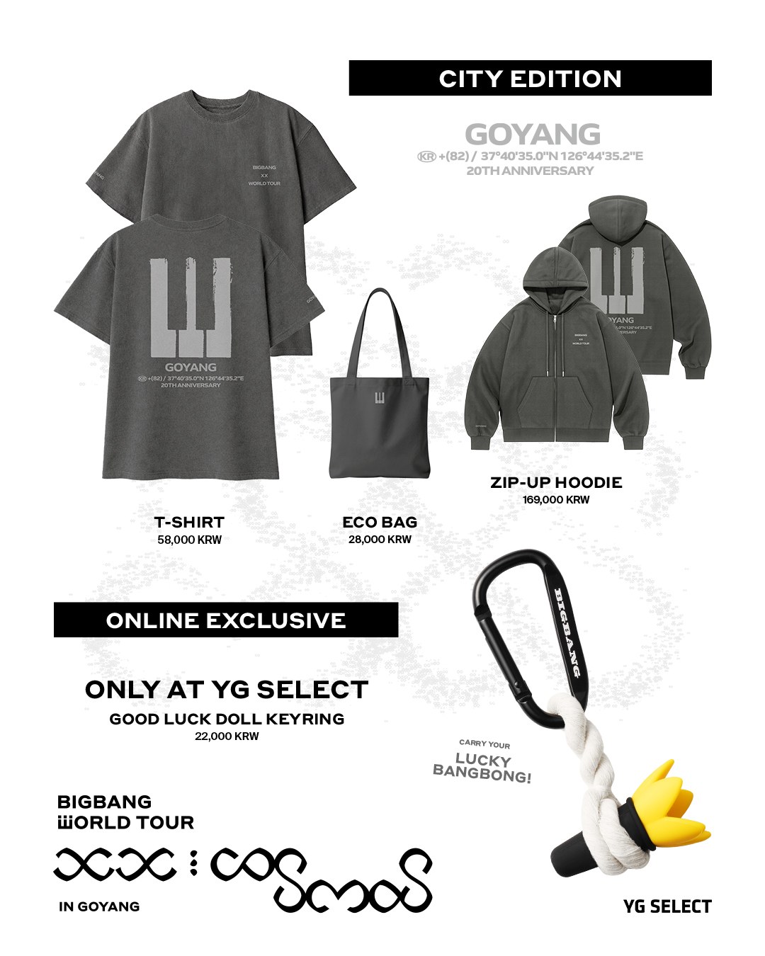 BIGBANG 2026-2027 WORLD TOUR < XX : COSMOS > ✴️ OFFICIAL MERCH