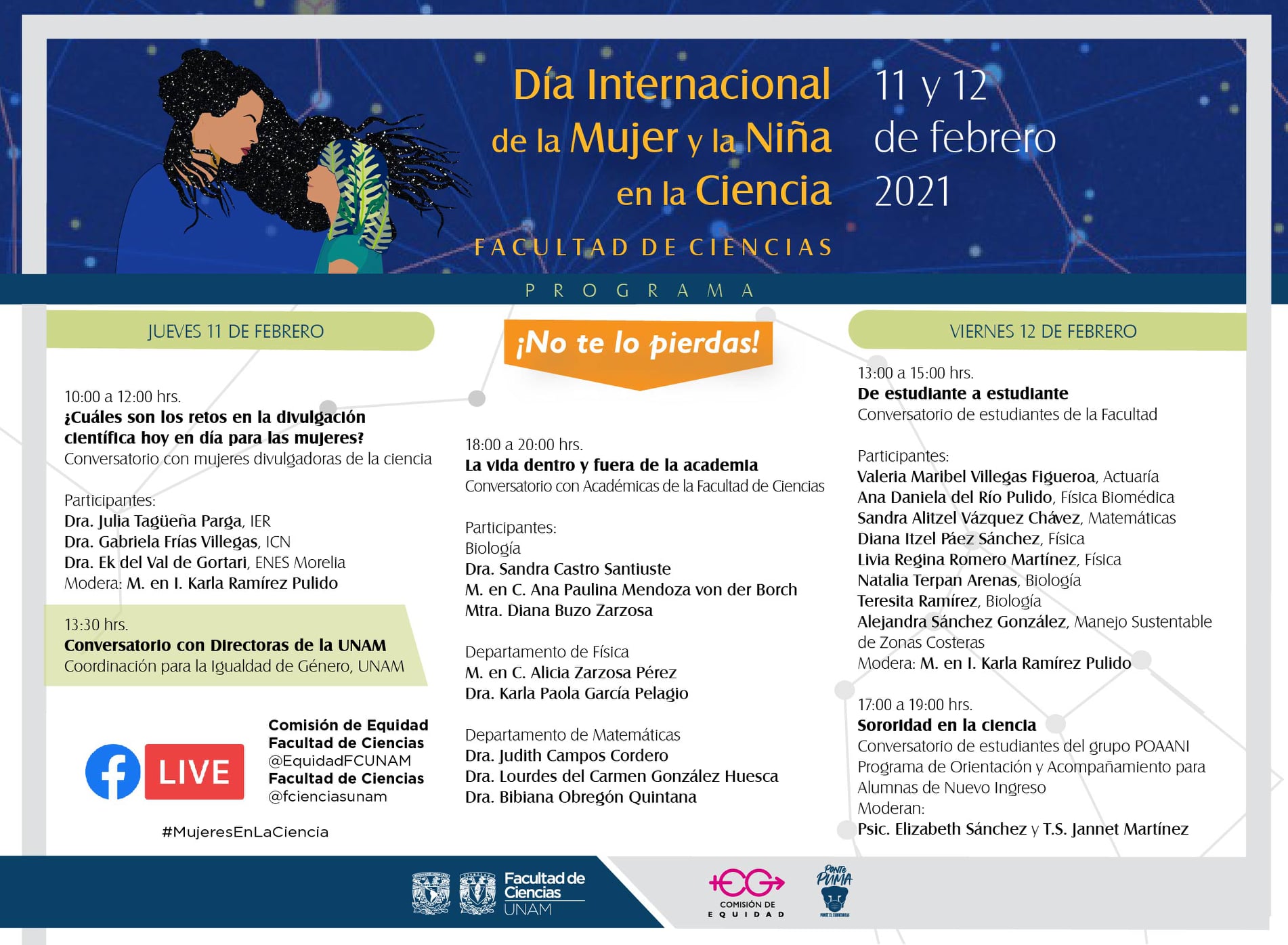 La Comisión de Equidad Facultad de Ciencias de la Facultad de Ciencias ...