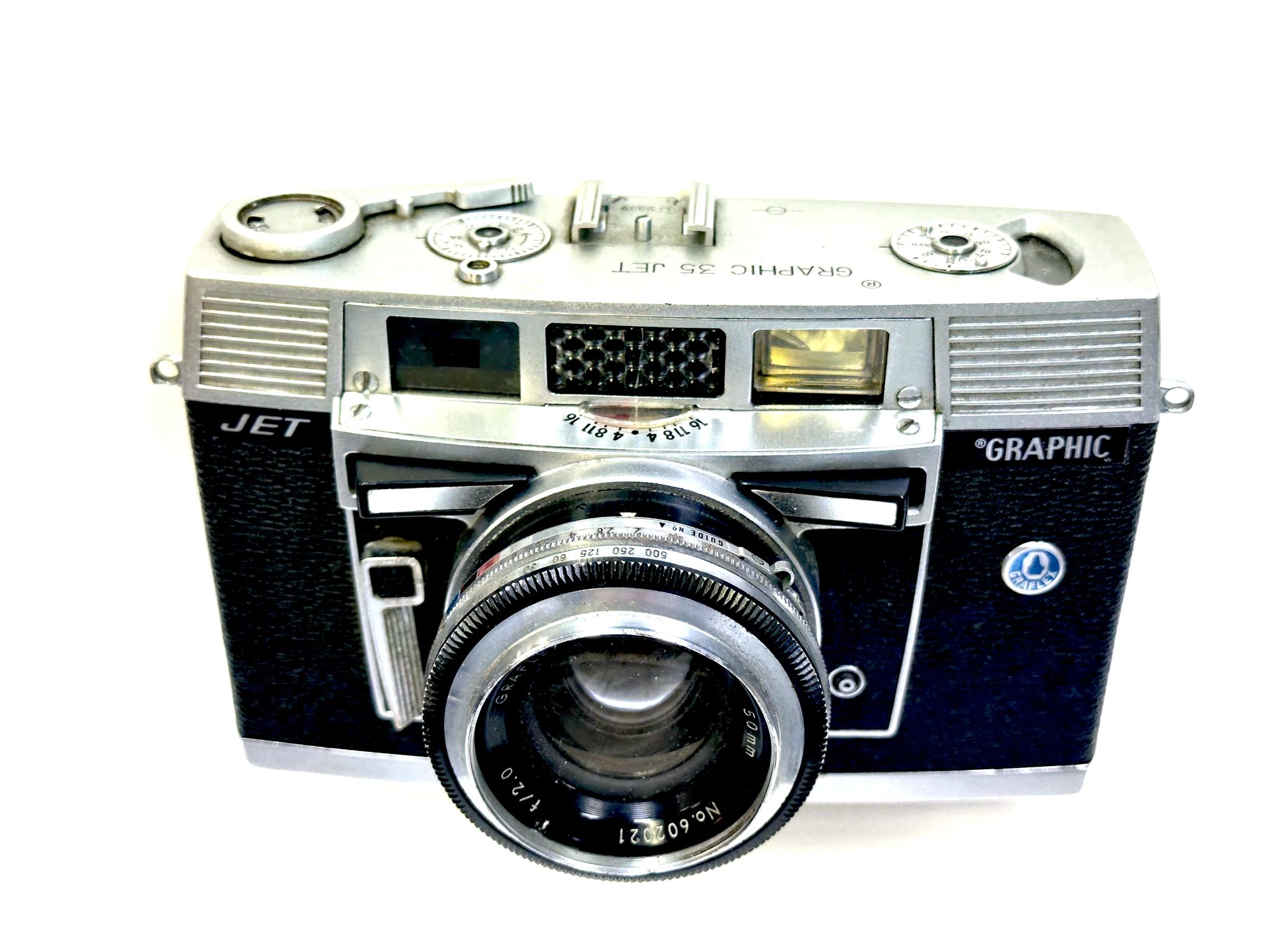 Camera - Graflex: Graphic 35 Jet 1961-1962. 35mm rangefinder camera ...