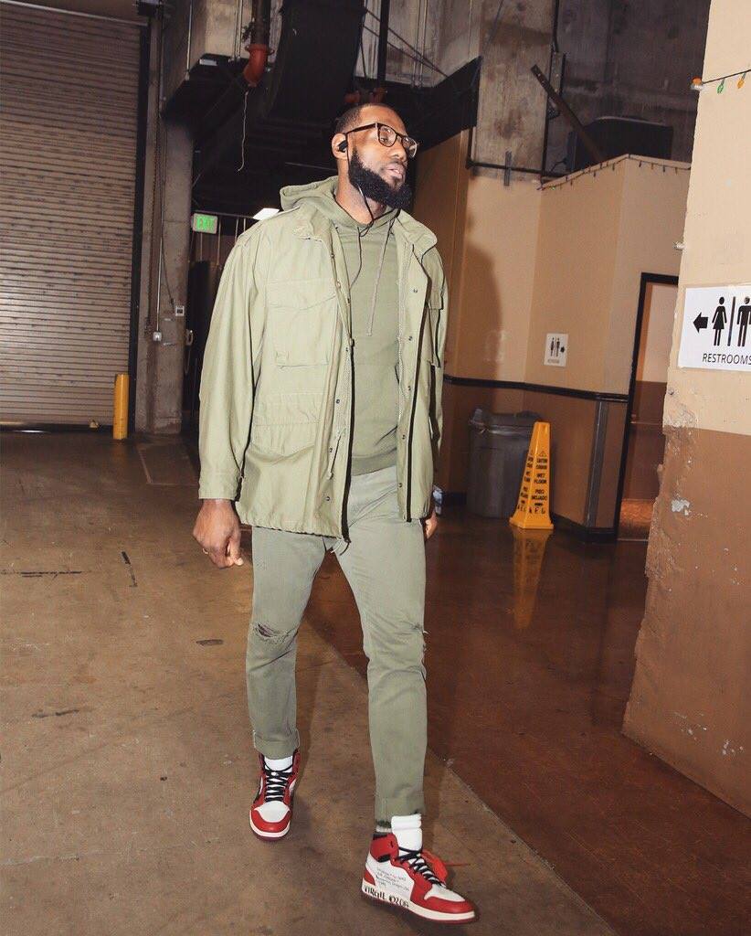 Lebron James Wearing Jordans