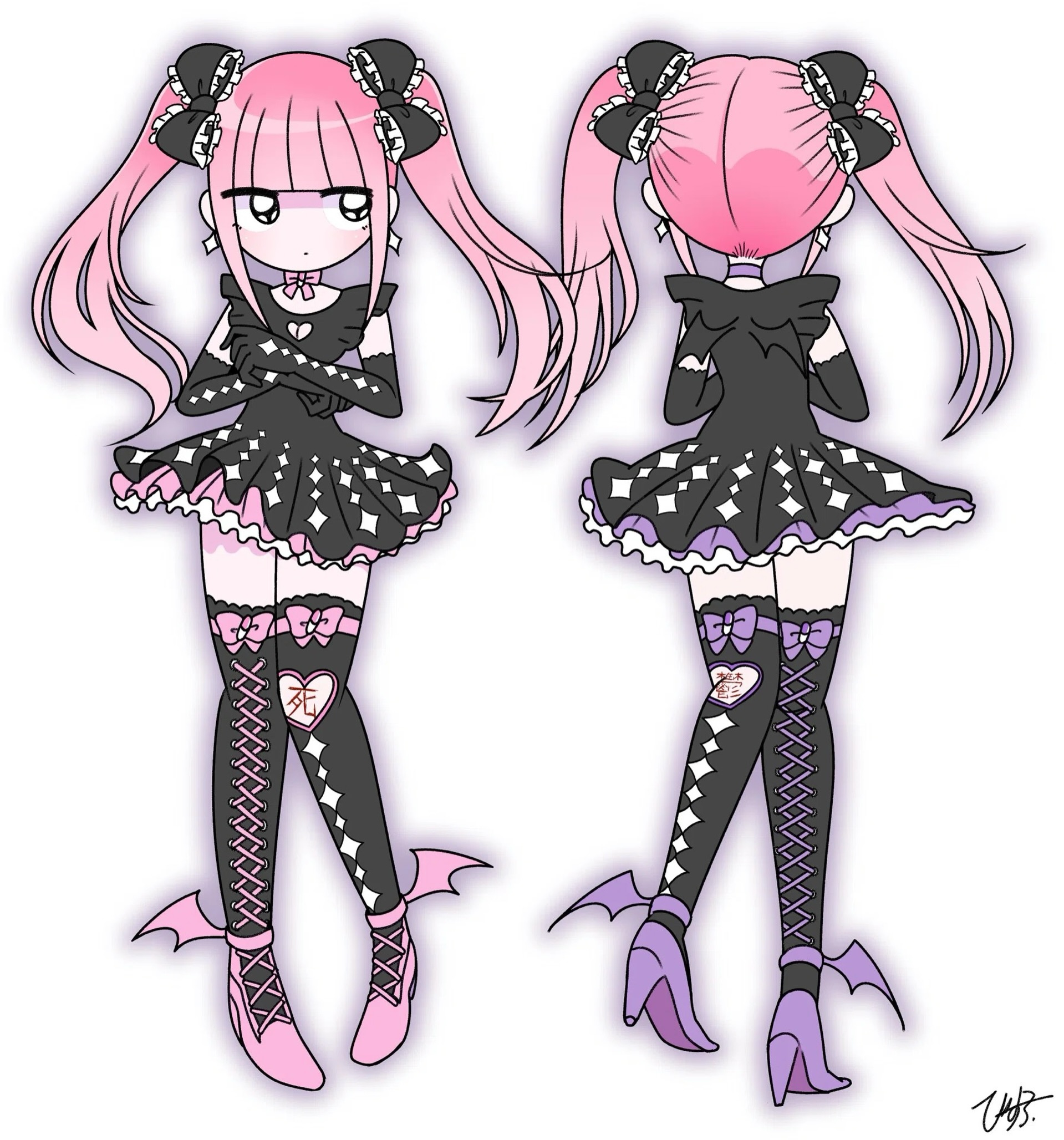 メンヘラチャン - Which one is your favorite? 💗🪽or 💜🦇