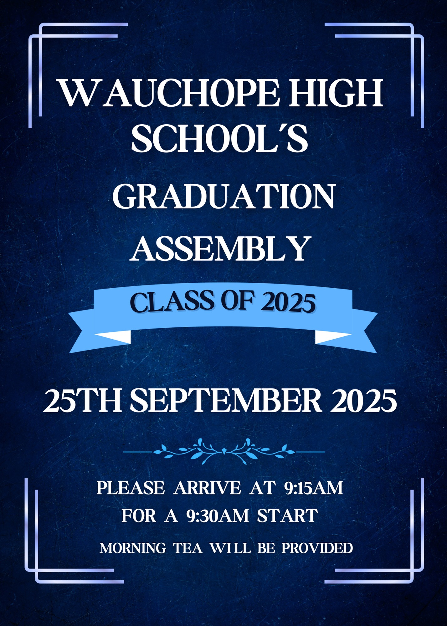 Wauchope - 🎓 Year 12 Graduation Assembly 🎓 We are excited to invite our ...