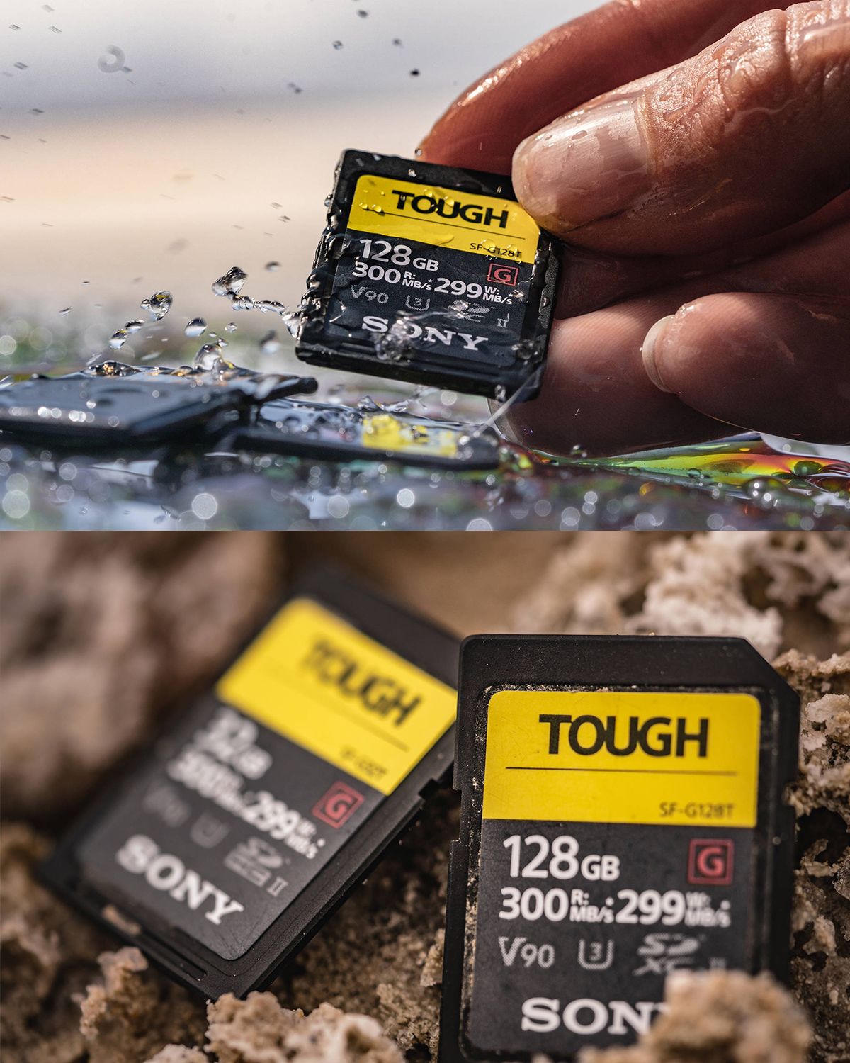 Fast when it matters, tough when it counts. The Sony SF-G TOUGH 