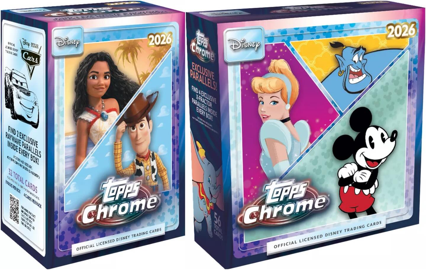 2026 Topps Chrome Disney Value & Mega Box are available now to