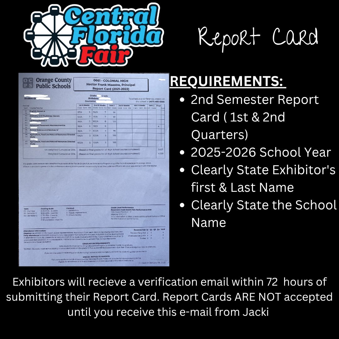 📚 Reminder:... - Central Florida Fair Livestock Programs | Facebook