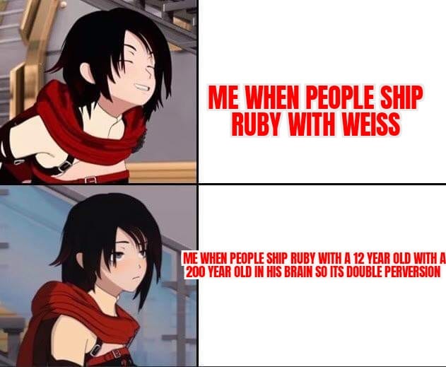 RWBY fanart - We would like to give you two memes of Ruby...