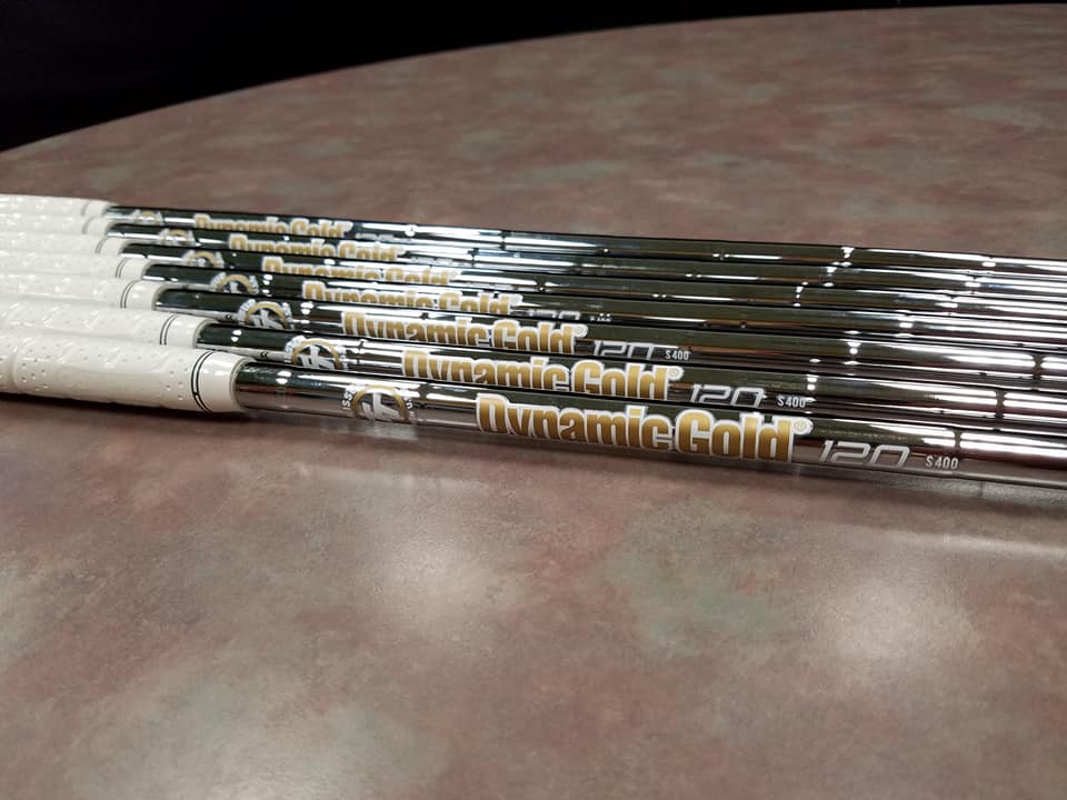 TaylorMade P790 set with Dynamic Gold Tour Issue 120 shafts, with