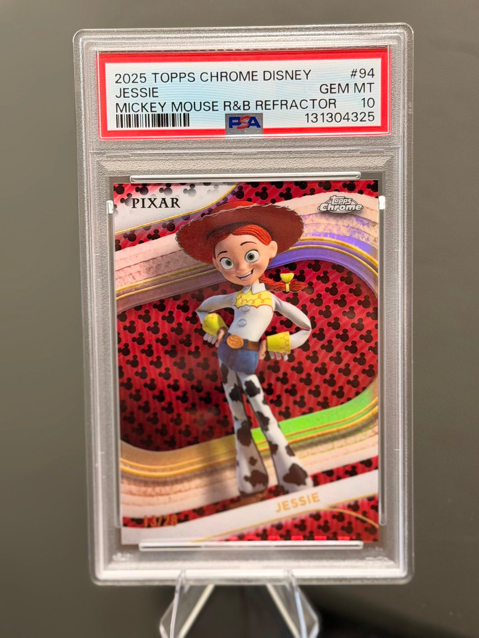 FS! 2025 Disney Topps Chrome Toy Story Collection. Gauging 