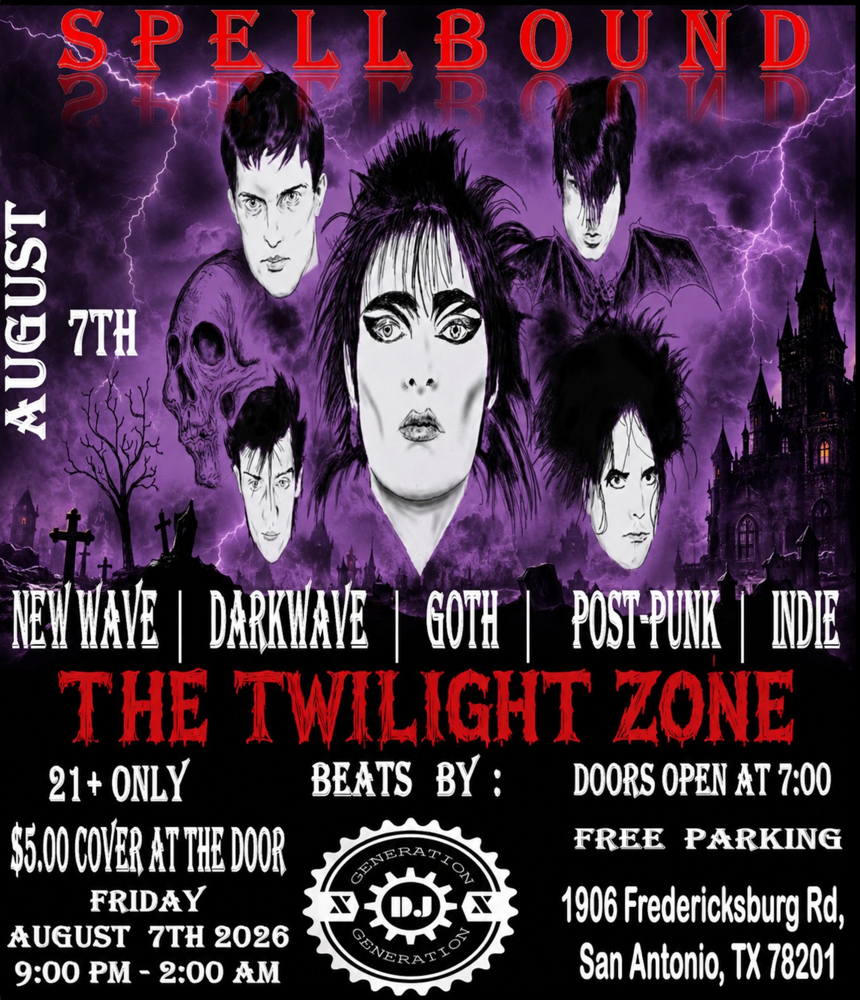 Darkwave music and video experience at The Twilight Zone in San