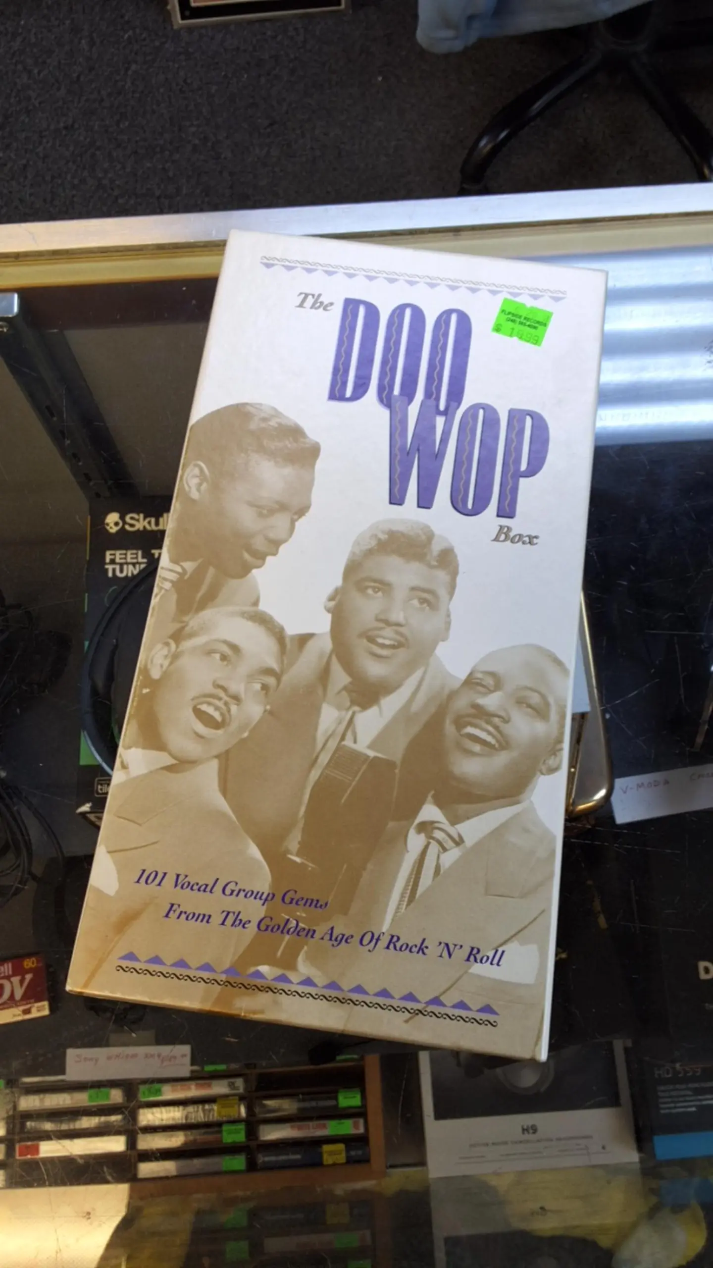 Doo wop box set od cassettes #flipsiderecords #berkleymi