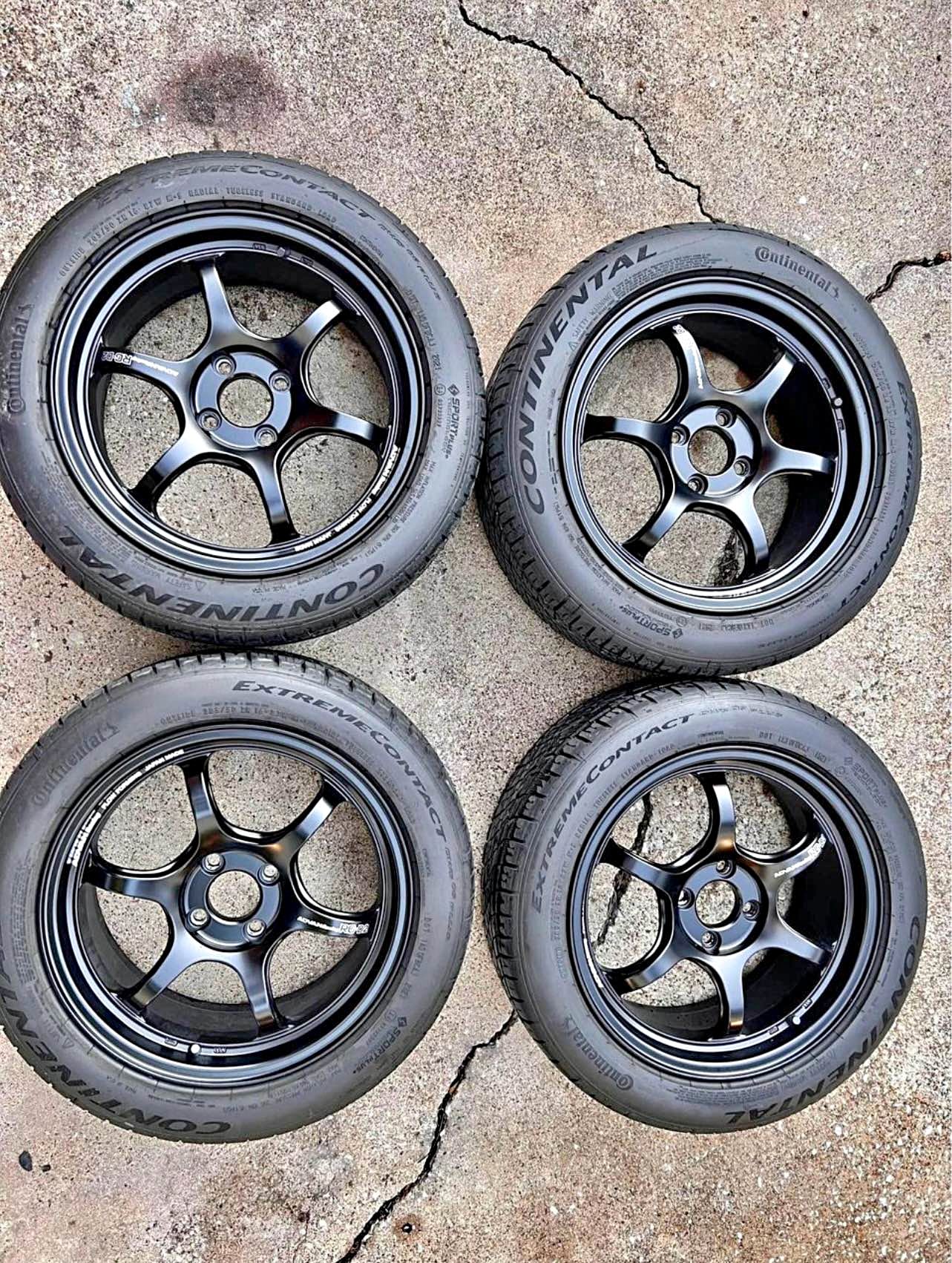 Advan RGD2 Wheels w/ Continental ExtremeContact Tires – 16x7 +42 ...