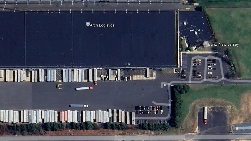 A major warehouse near Exit 8A in South Brunswick changed hands