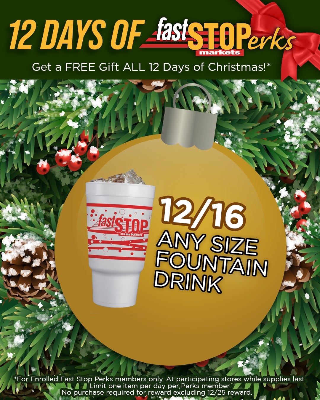 On the 3rd Day of Perks, Fast Stop... - Fast Stop Markets | Facebook