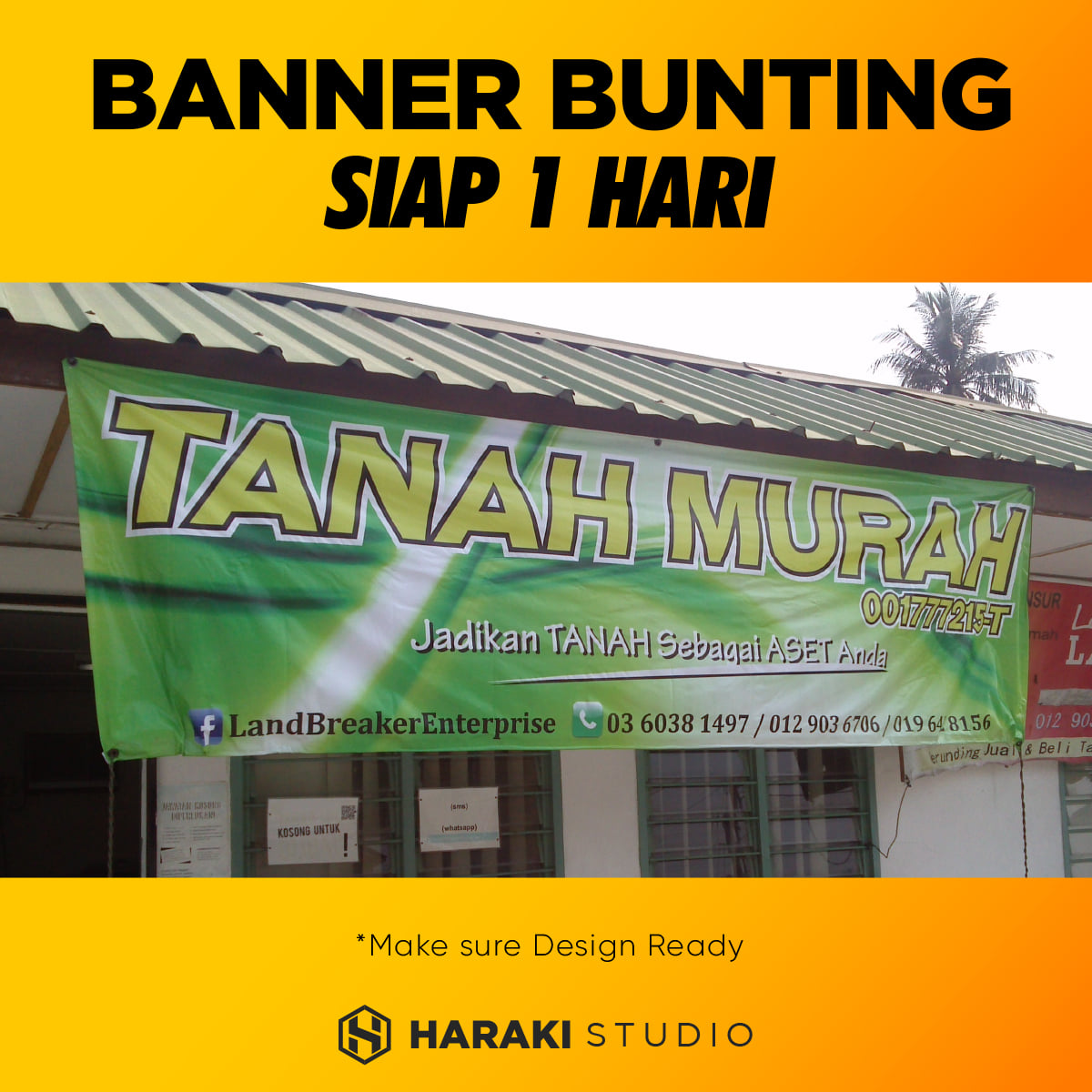 Banner Bunting Backdrop | Rawang