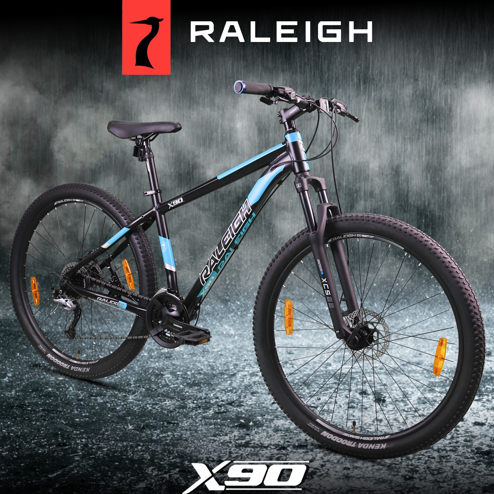 Meet the newly launched Raleigh X90! Combines a premium SR Suntour