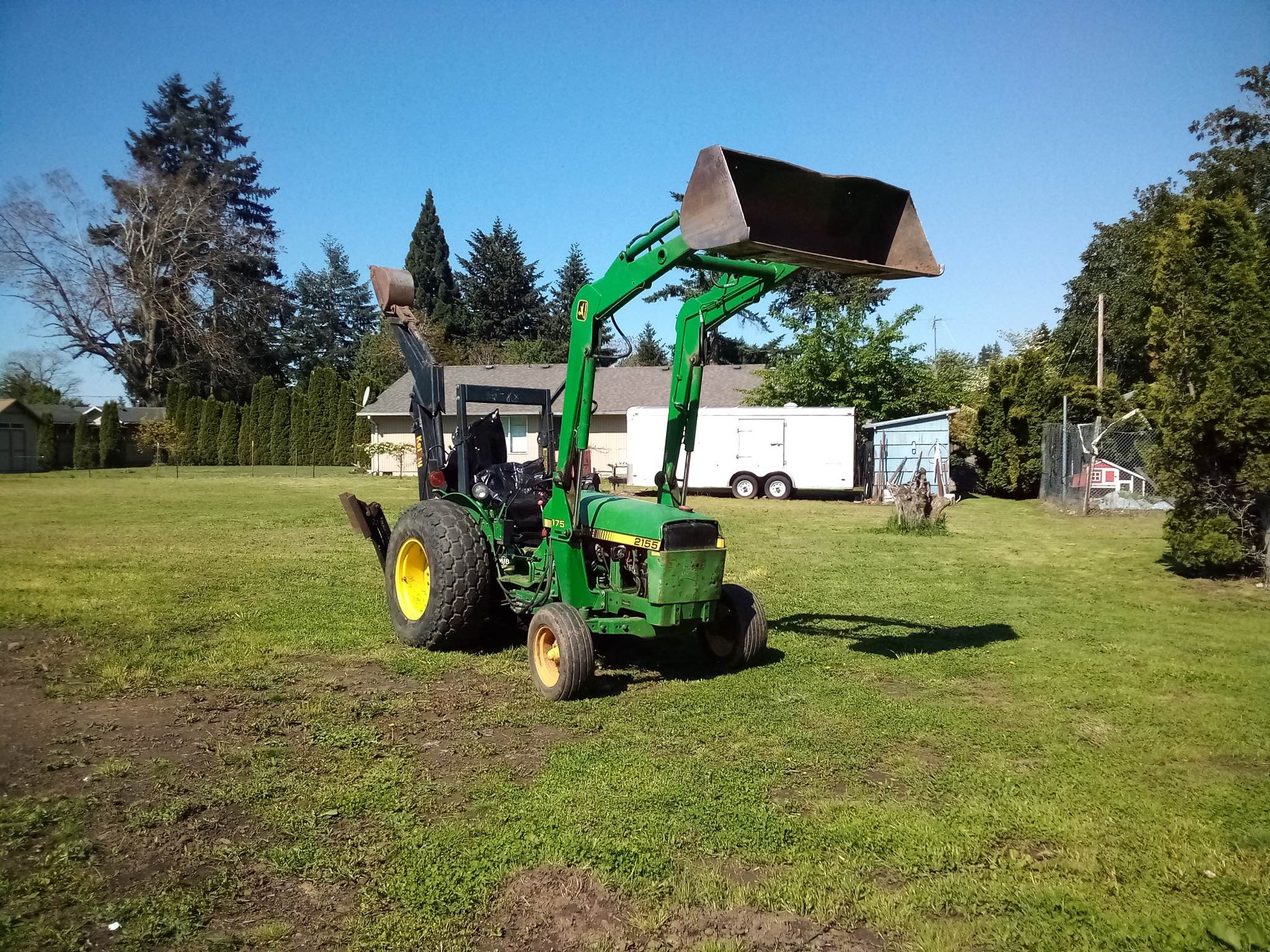 John Deere 2155 175 Tractor Loader Backhoe - Toy Construction Vehicles ...
