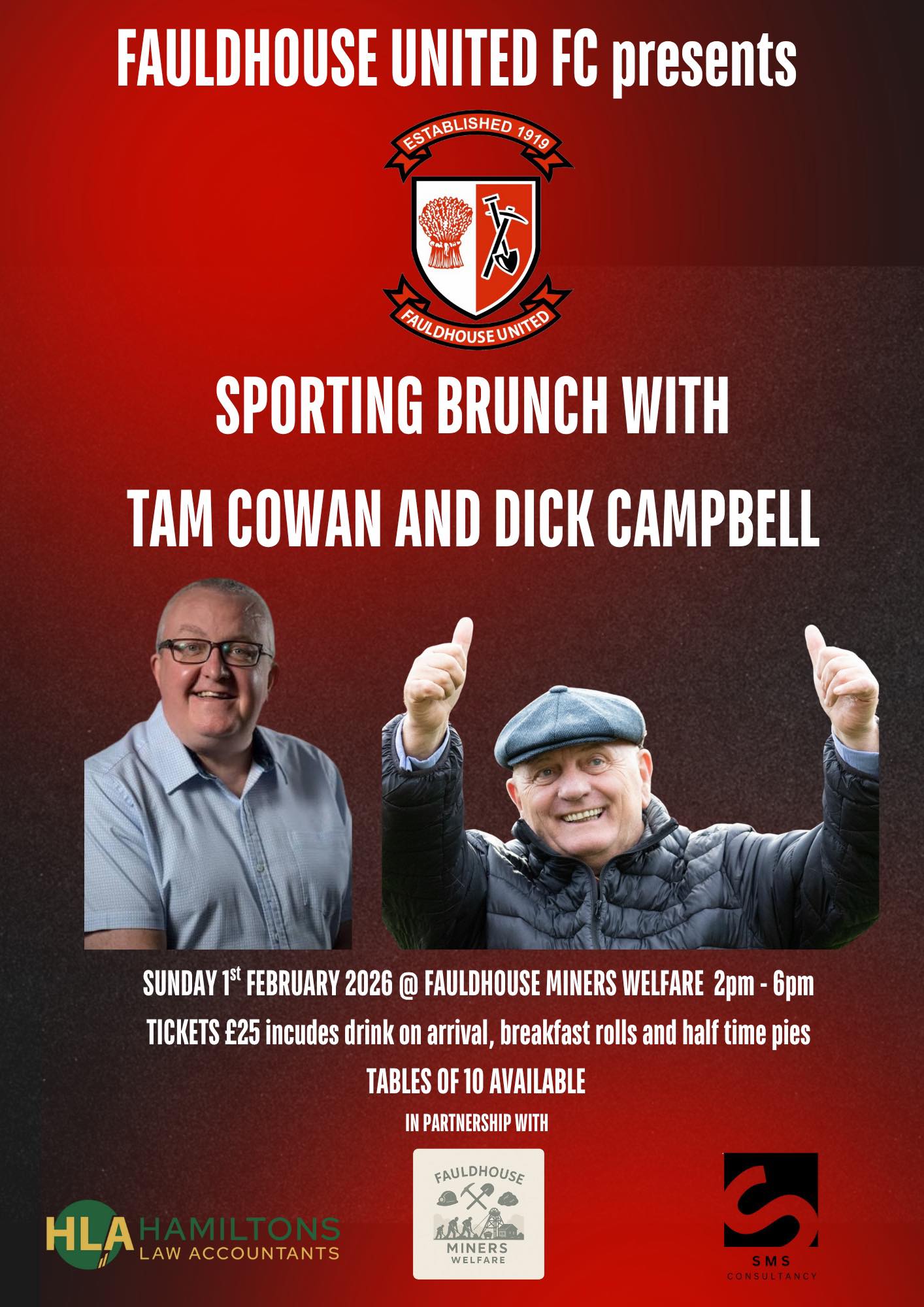 Fauldhouse - Our upcoming Sporting Brunch has been met with an ...