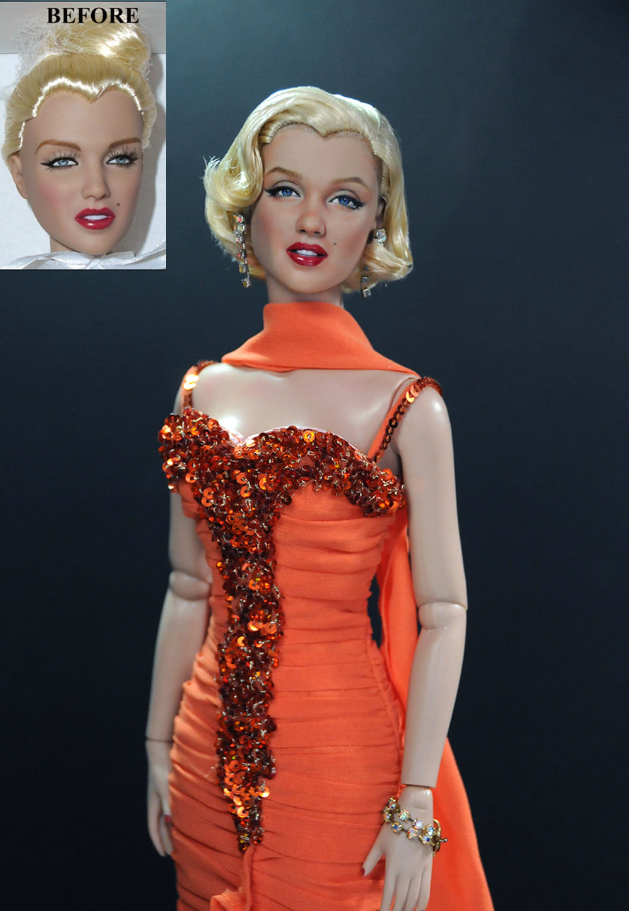 open lace back dress Amazon.com: Barbie as Marilyn Monroe in Gentlemen Prefer Blondes Doll :  Toys & Games